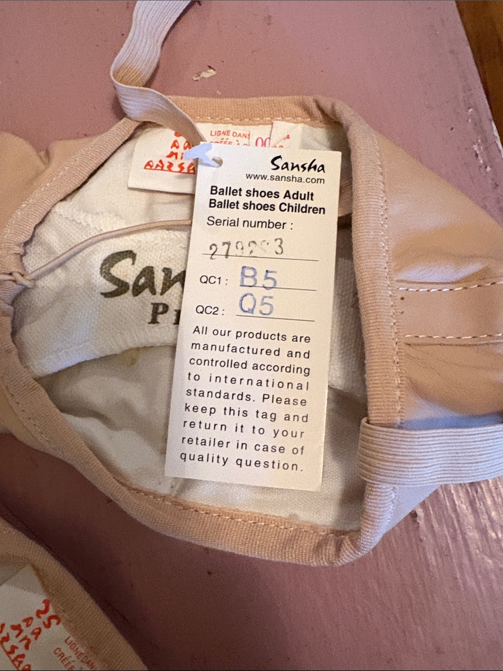 Pro Women's Ballet Shoes in Light Pink - Picture 4 of 7